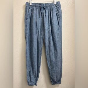 Patagonia Hemp Joggers Pants Relaxed Lightweight Pockets Blue Women's Small